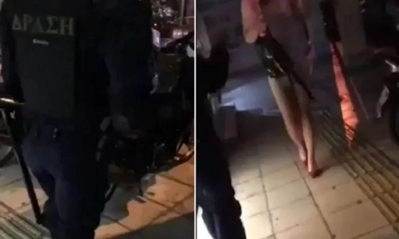 ΕΛΑΣ - Σάλος με βίντεο αστυνομικών: Διατάσσουν τραβεστί να κάνει πασαρέλα! (vid)
