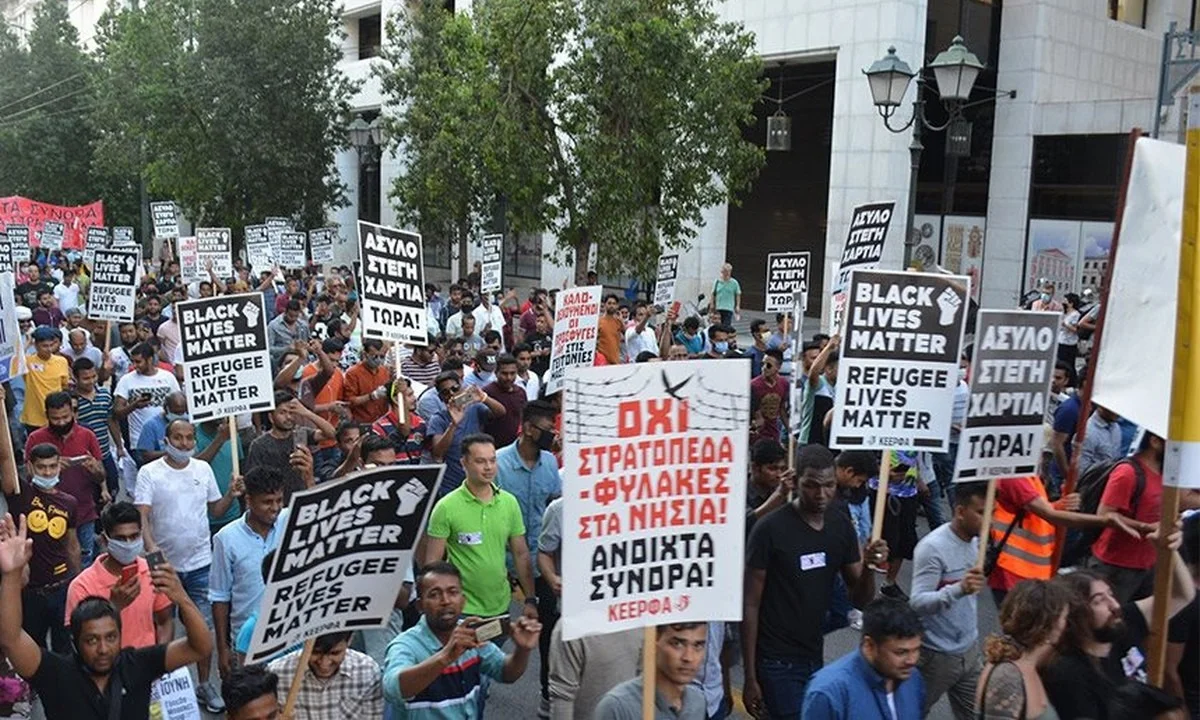 Μετανάστες στο συλλαλητήριο: «Θα απελάσουμε τον Μητσοτάκη»
