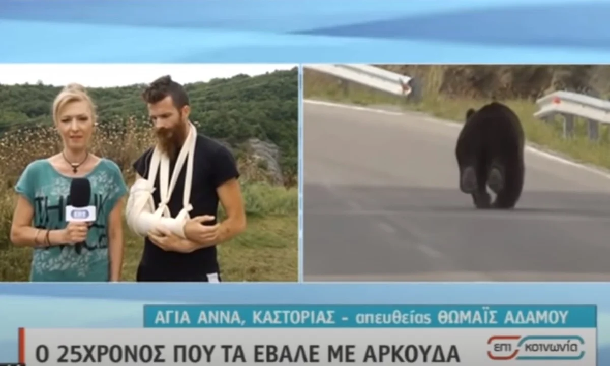 Καστοριά - Συγκλονιστικό: Έδωσε μάχη με αρκούδα - Τον έσωσαν τα σκυλιά του (vid)