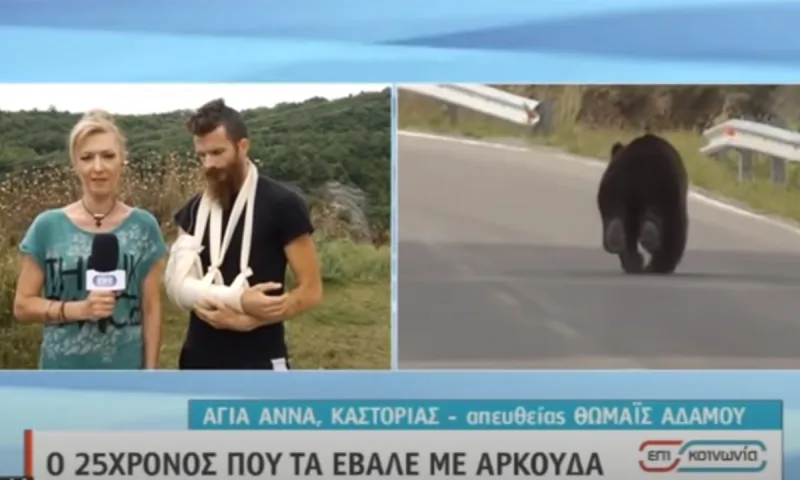 Καστοριά - Συγκλονιστικό: Έδωσε μάχη με αρκούδα - Τον έσωσαν τα σκυλιά του (vid)