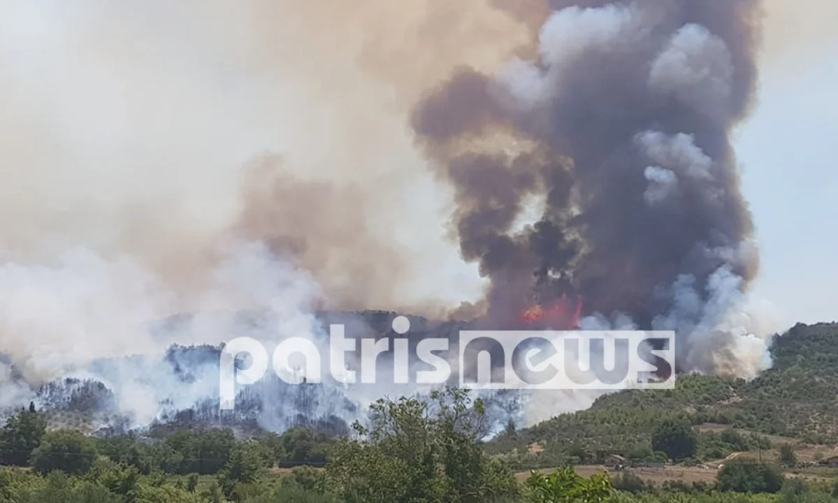 Μάχη με τις φλόγες στην Ηλεία - Προς εκκένωση χωριό