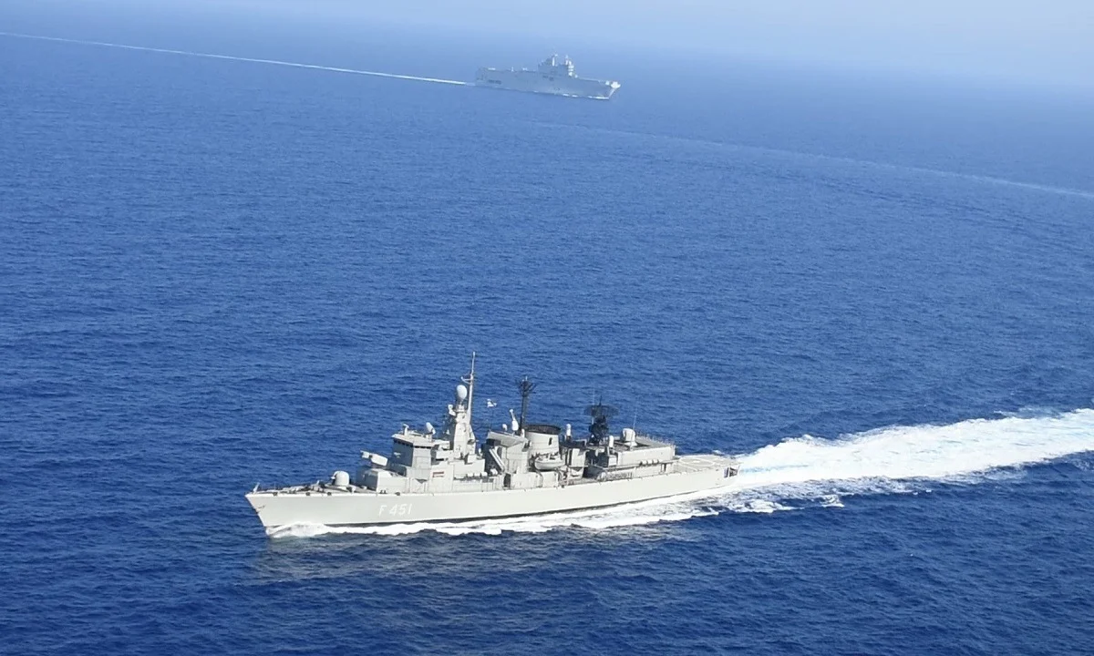 Ασταμάτητη η φρεγάτα Λήμνος: Λίγες ώρες μετά την επακούμβηση πήγε σε ναυτική άσκηση