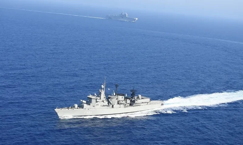 Ασταμάτητη η φρεγάτα Λήμνος: Λίγες ώρες μετά την επακούμβηση πήγε σε ναυτική άσκηση
