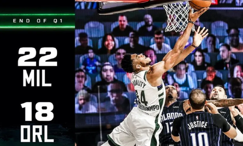 Μπακς- Μάτζικ 22-18 (1η περ.): Η μοναξιά του Γιάννη (Vid)