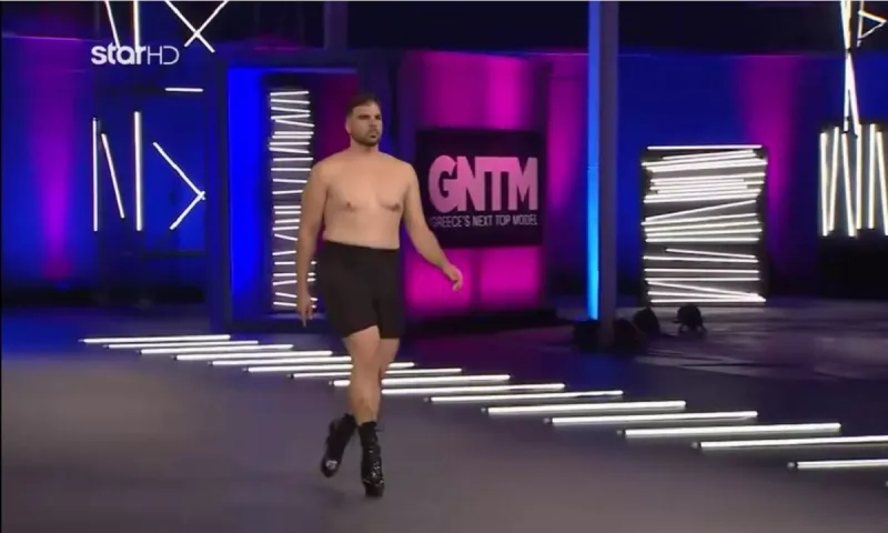 GNTM 3: Ο παίκτης που έκανε πασαρέλα με τακούνια και πήρε 4 «ναι»