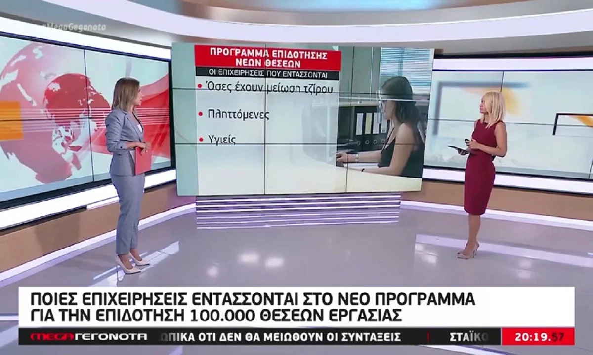 Πρόγραμμα επιδότησης 100.000 θέσεων εργασίας: Οι επιχειρήσεις που εντάσσονται