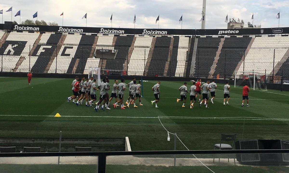 ΠΑΟΚ-Μπενφίκα: Η προπόνηση των Πορτογάλων στην Τούμπα (vid)