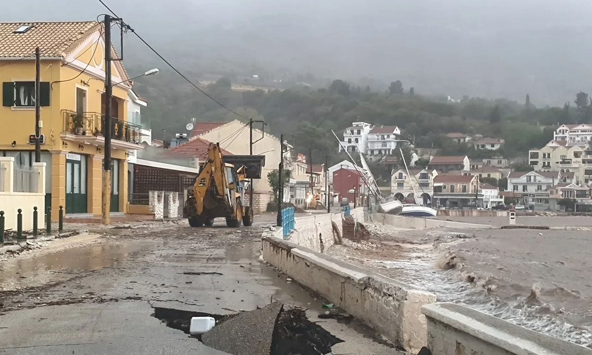 Ιανός: Απίστευτο βίντεο από τη Σάμη Κεφαλονιάς