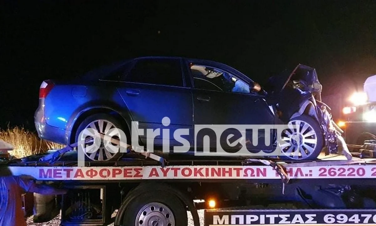 Πατρών – Πύργου: Τρεις τραυματίες σε τροχαίο στην Μανωλάδα