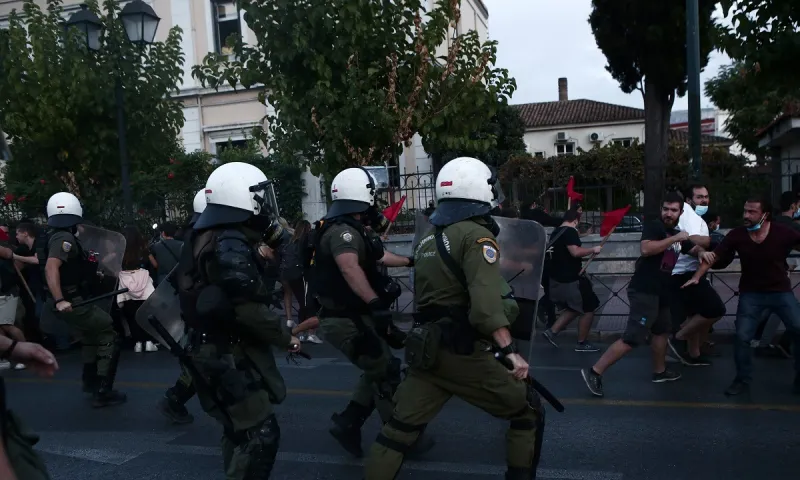 Επεισόδια στην αμερικάνικη πρεσβεία: Πορεία ενάντια στην επίσκεψη Μάικ Πομπέο