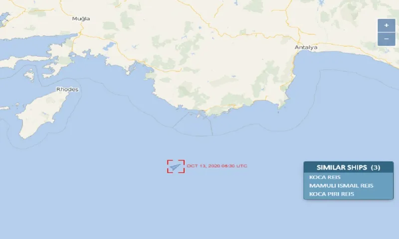 Toυρκία: Στα 6,5 μίλια μακριά από το Καστελόριζο το Oruc Reis - Όλα πιθανά