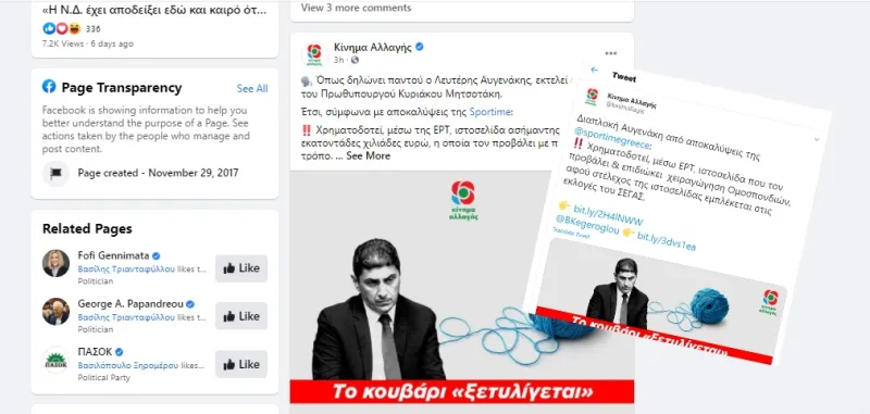 Οι αποκαλύψεις του Sportime πρωταγωνιστούν στο πολιτικό σκηνικό, ακόμα και στα social media