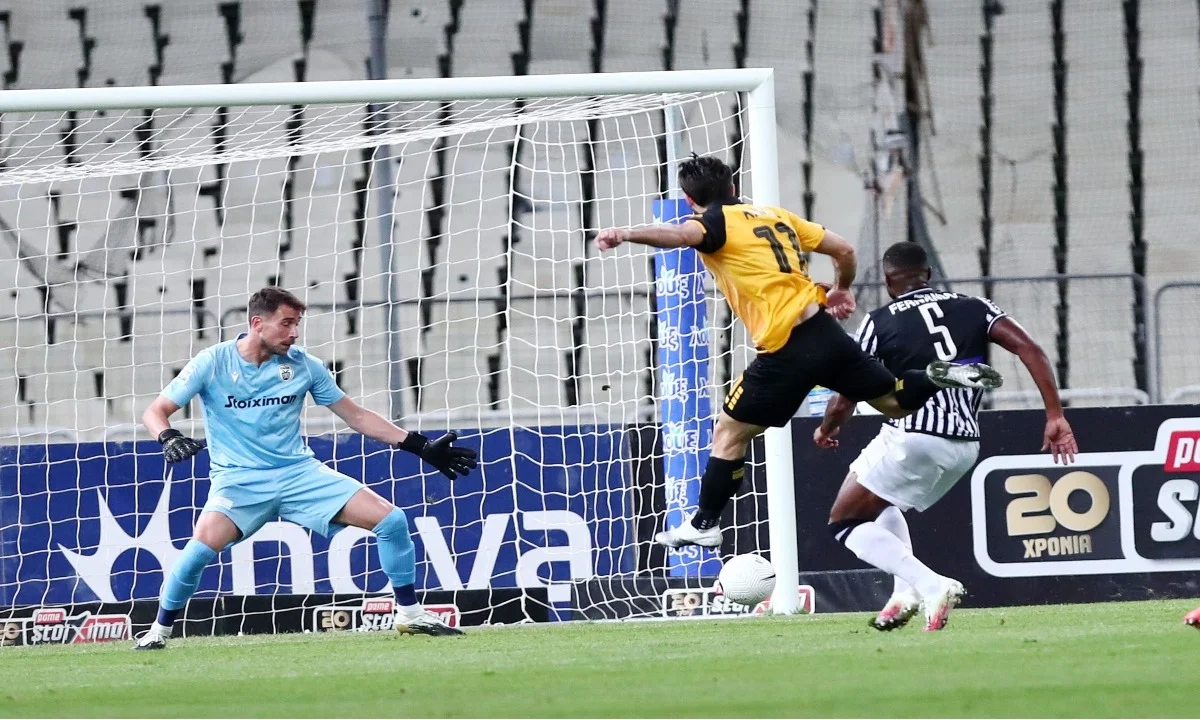 ΑΕΚ - ΠΑΟΚ: Το γκολ του Ανσαριφάρντ για το 1-0 (vid)