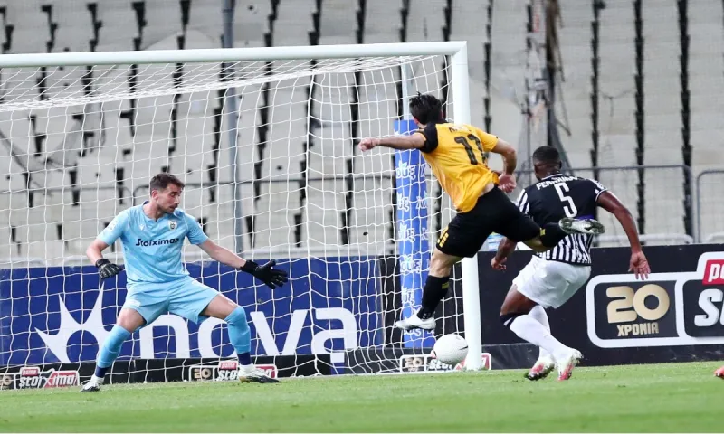 ΑΕΚ - ΠΑΟΚ: Το γκολ του Ανσαριφάρντ για το 1-0 (vid)