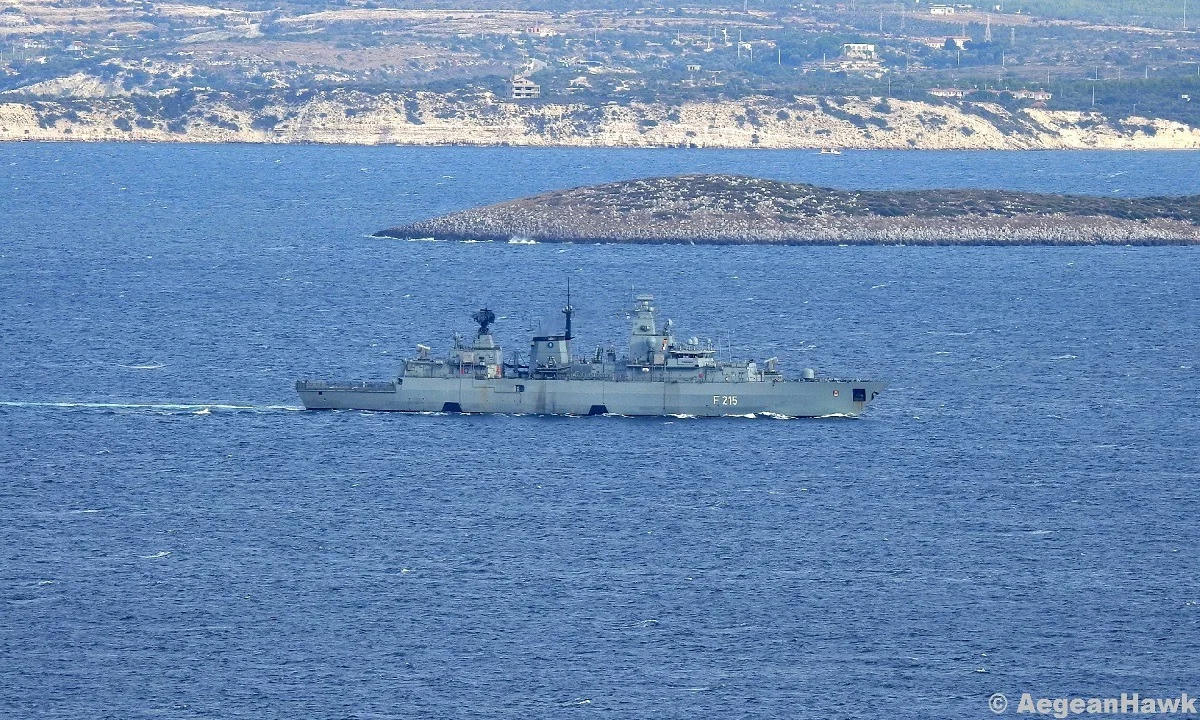 Ένοπλες Δυνάμεις: Γερμανική φρεγάτα έξω από την Χίο