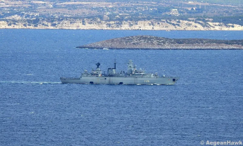 Ένοπλες Δυνάμεις: Γερμανική φρεγάτα έξω από την Χίο