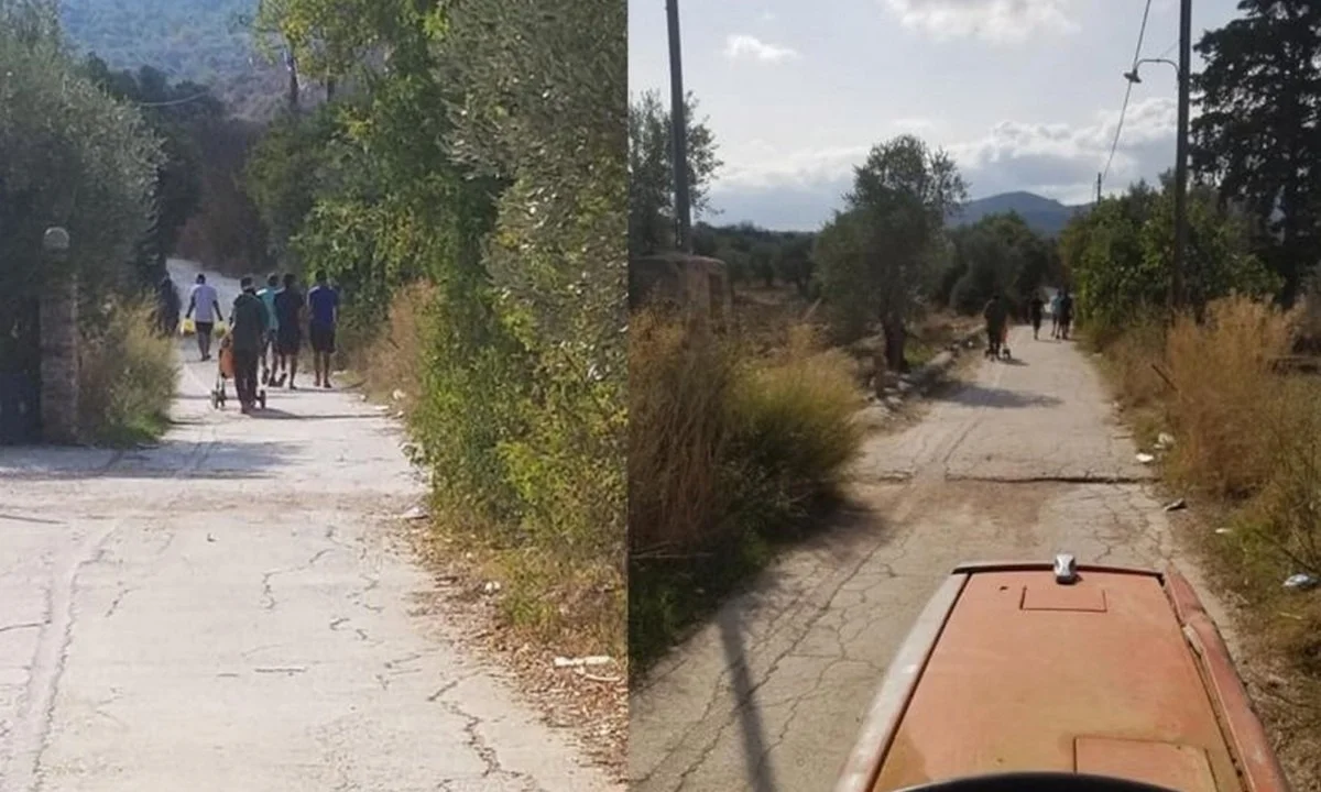 Χίος: Ανεξέλεγκτη μετακίνηση μεταναστών μέσα από τα χωράφια
