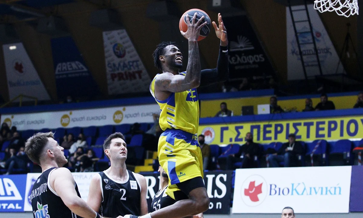 Περιστέρι- ΠΑΟΚ 76-67: Πειστική εμφάνιση και νίκη