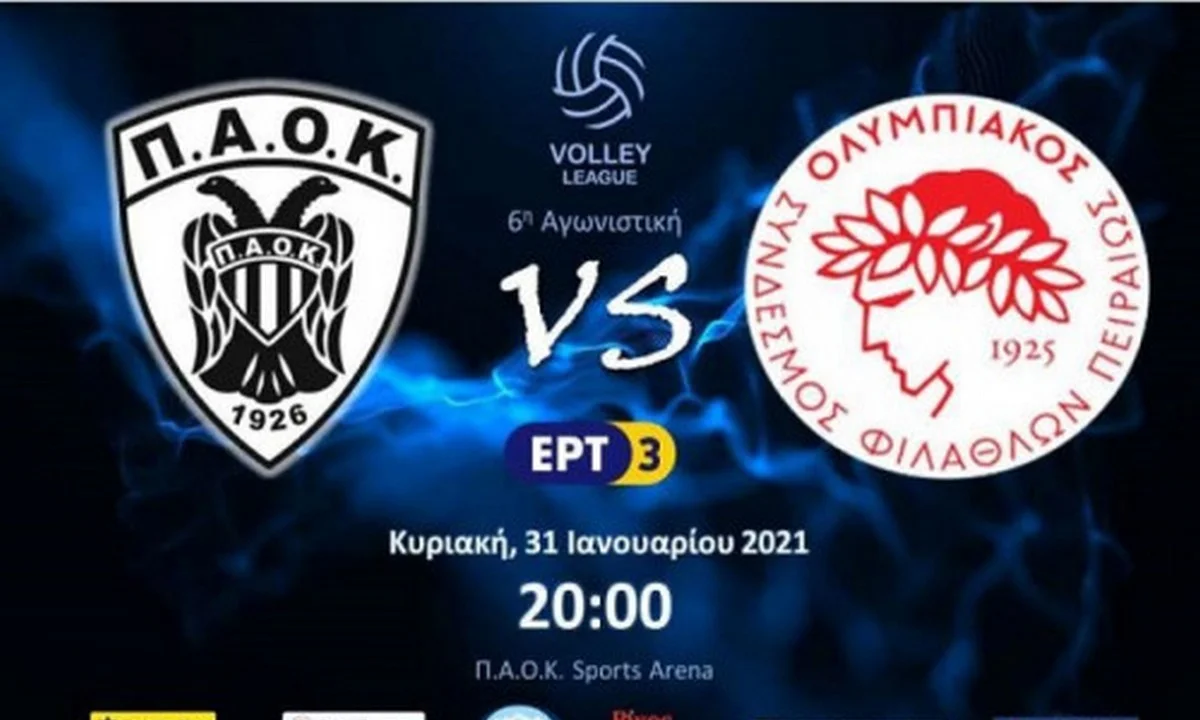 Volley League: O ενισχυμένος ΠΑΟΚ υποδέχεται τον Ολυμπιακό