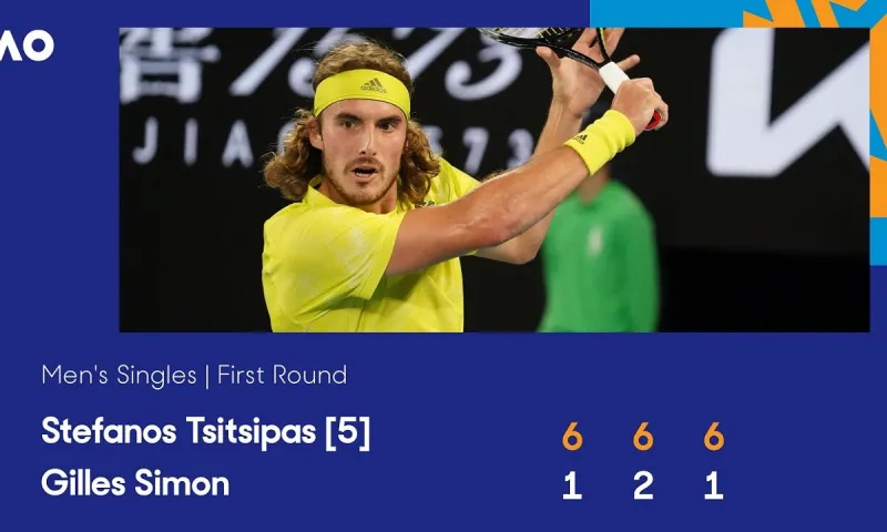 Australian Open: Πέρασε «αέρα» ο Τσιτσιπάς (vids)