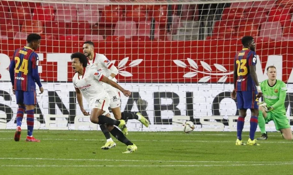 Σεβίλλη - Μπαρτσελόνα 2-0: Προβάδισμα πρόκρισης με Κουντέ και Ράκιτιτς (vid)