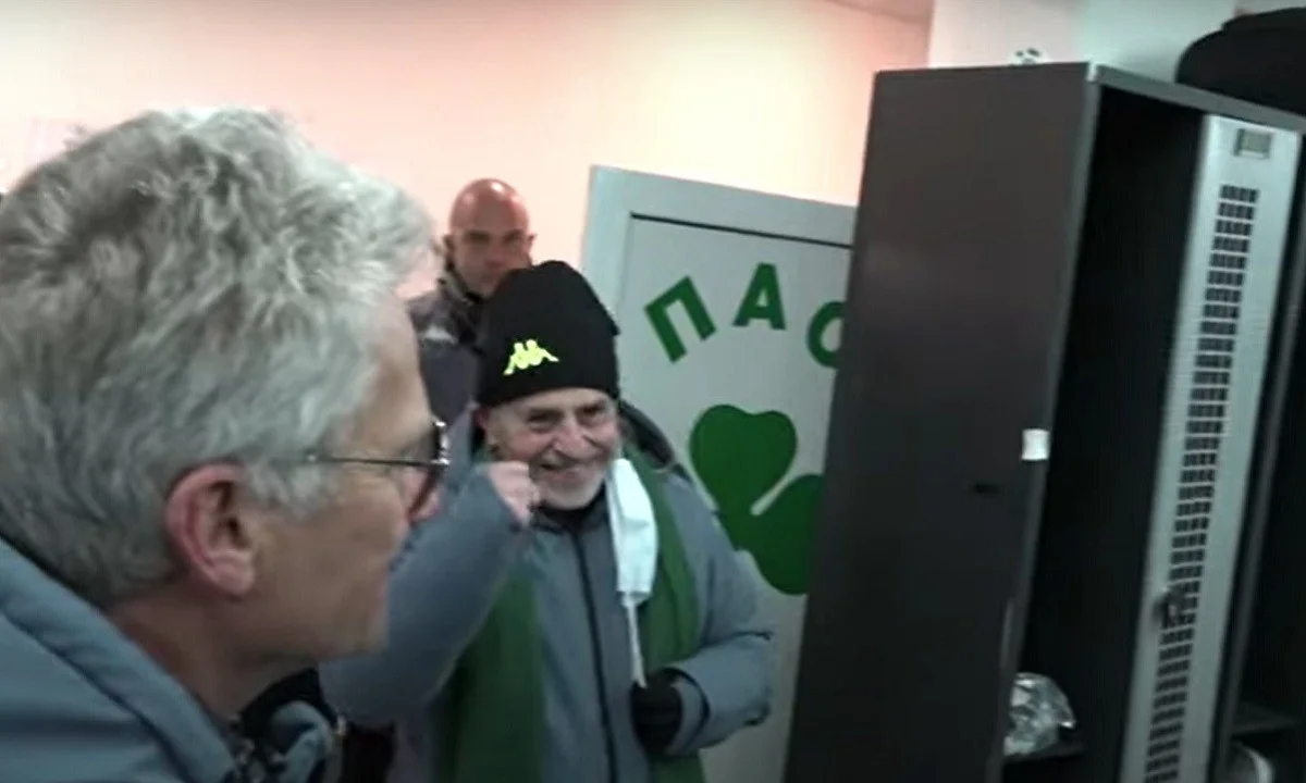 Παναθηναϊκός: Στα αποδυτήρια ο Αλαφούζος για συγχαρητήρια και... πριμ