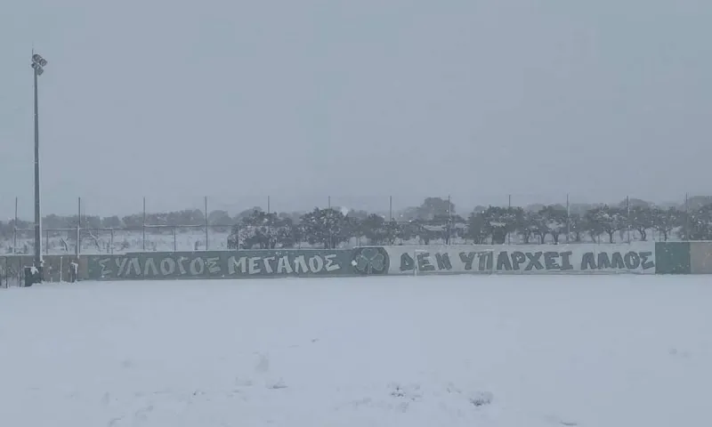 Παναθηναϊκός: Ματαιώθηκε η προπόνηση - Δείτε φωτογραφίες από το ολόλευκο «Γ. Καλαφάτης»