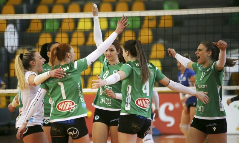 Volley League Γυναικών: Εύκολα στην κορυφή ο Παναθηναϊκός