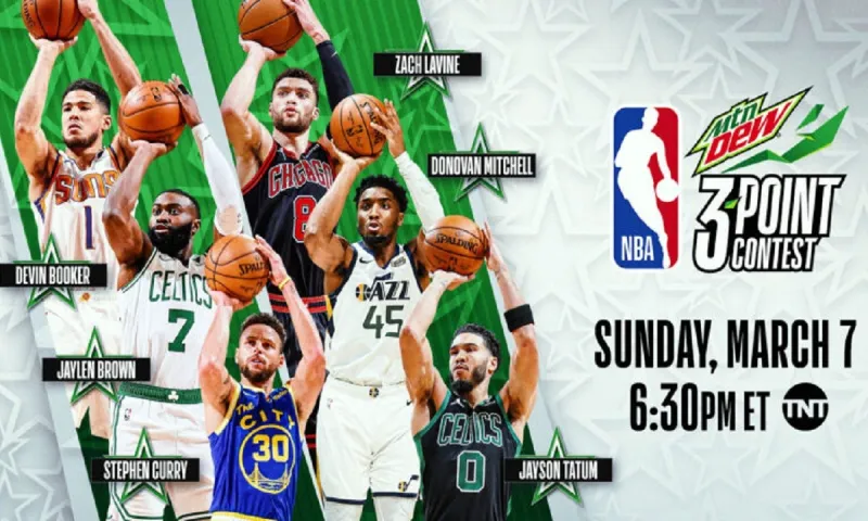 All Star Game: Οι συμμετοχές σε διαγωνισμό τριπόντων, μέσα ο Κάρι! (pics)