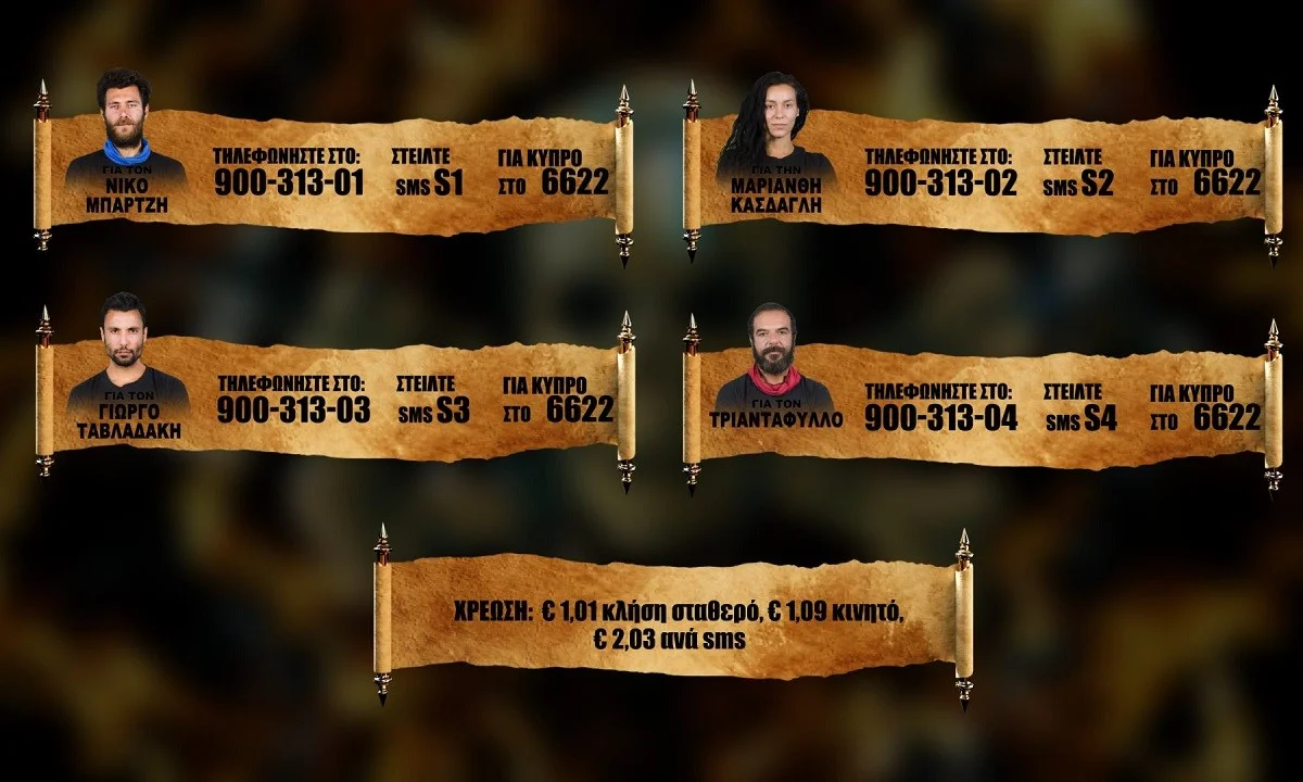 Survivor προτεινόμενοι spoiler 10/3: MEGA POLL! Ψηφίστε ποιος θέλετε να αποχωρήσει από το παιχνίδι! ΠΕΙΡΑΜΑ! (updated)