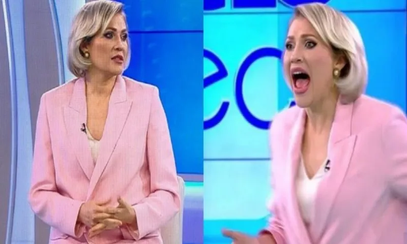 Ρουμανία: «Μπούκαρε» γυμνή σε εκπομπή και πέταξε πέτρα στην παρουσιάστρια! (vid)