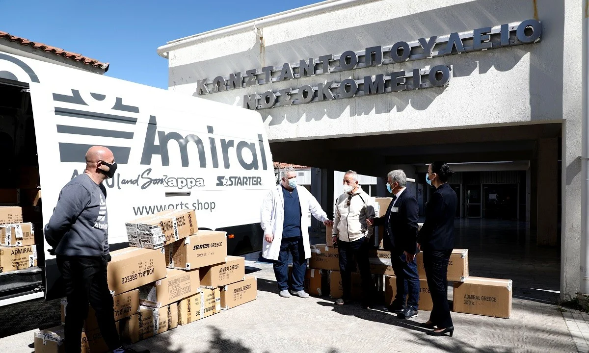 Admiral: Η Διεθνής Αθλητική ΕΠΕ στηρίζει και το υγειονομικό προσωπικό