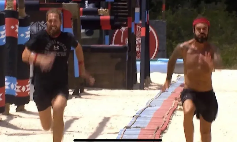 Survivor - Viral video: Ο Τριαντάφυλλος προσφέρει υπερθέαμα! Ντάφυ vs Κώστας σε αγώνα 100 μέτρων!