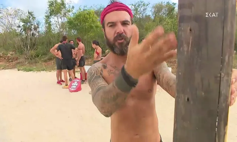 Survivor - ΕΠΟΣ: Ο Τριαντάφυλλος λέει τα παράπονά του στο κούτσουρο! (vids)