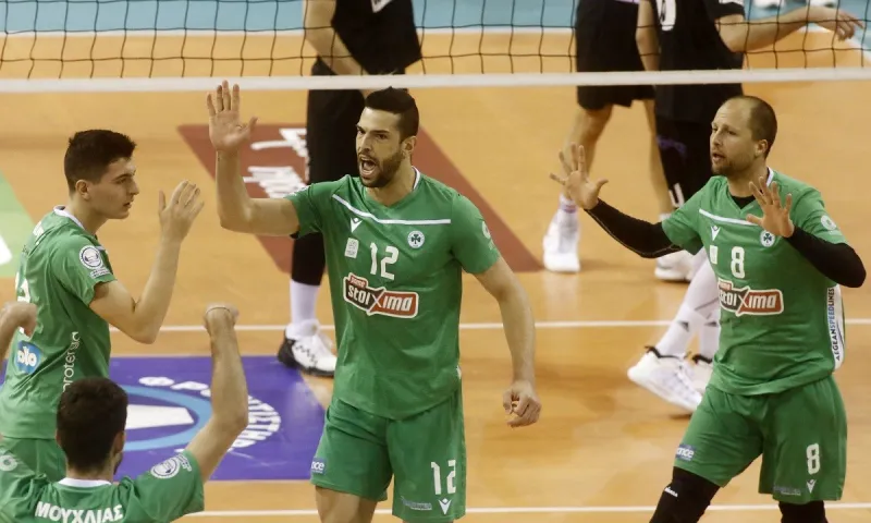 Volley League: Ο Παναθηναϊκός άλωσε την Πυλαία, 3-2 τον ΠΑΟΚ - Οριστικά 2ος ο Φοίνικας, 3-0 τον Ολυμπιακό