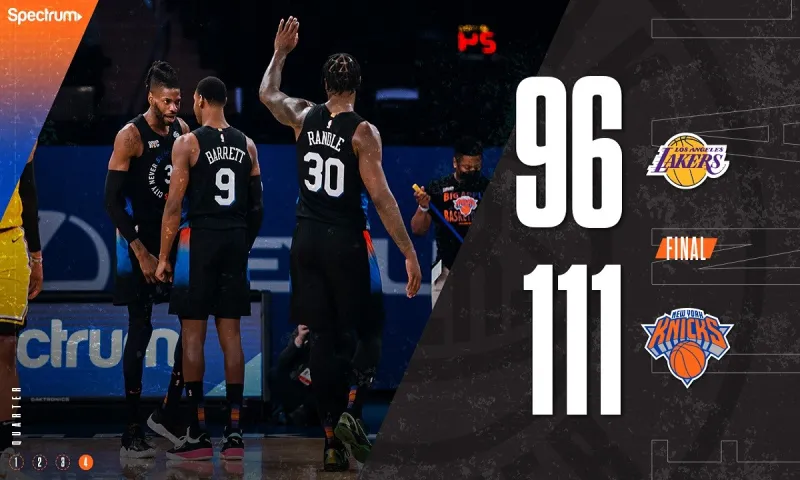 NBA: Μεγάλη νίκη για τους Νικς κόντρα στους Λέικερς (vids)