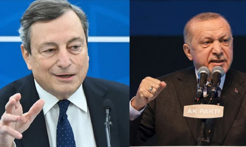 Ερντογάν: «Τραβάει» κι άλλο την κόντρα με «αυτόν τον τύπο που λέγεται Ντράγκι»