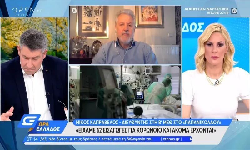 Καπραβέλος: «Δε συζητάω καν το Πάσχα στο χωριό, δεν έχουμε πού να βάλουμε τους ασθενείς»