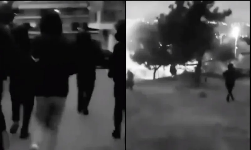 Θεσσαλονίκη: Σοκαριστικά πλάνα από την επίθεση στους οπαδούς του ΠΑΟΚ (vid)