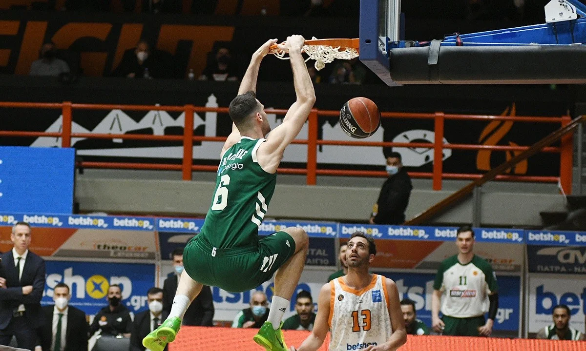 Προμηθέας- Παναθηναϊκός 61-83: Κυρίαρχος στην Πάτρα