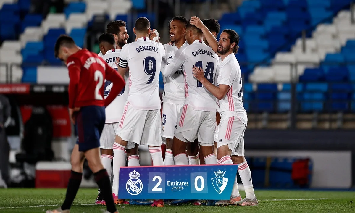 Ρεάλ Μαδρίτης - Οσασούνα 2-0: Στο -2 από την Ατλέτικο