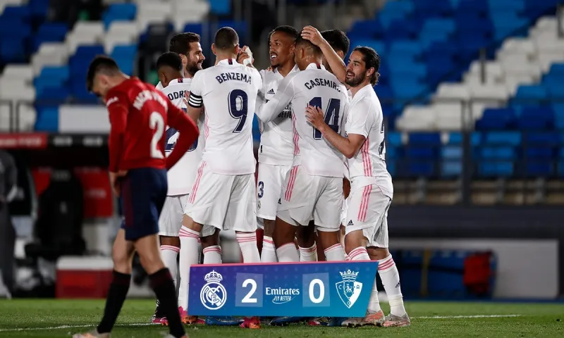 Ρεάλ Μαδρίτης - Οσασούνα 2-0: Στο -2 από την Ατλέτικο