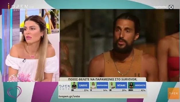 Survivor: Χριστίνα Κεφαλά: «Ο Σάκης είναι κοντά με την Μαριαλένα - Γνώριζε την Νικολέτα»