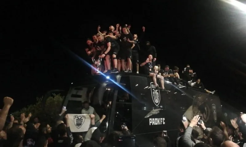 ΠΑΟΚ: Πήρε «φωτιά» και το αεροδρόμιο «Μακεδονία» για τους Κυπελλούχους (vids)