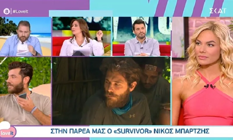 Survivor - Νίκος Μπάρτζης: Μαλλιά κουβάρια με Μαλέσκου και δημοσιογράφο!