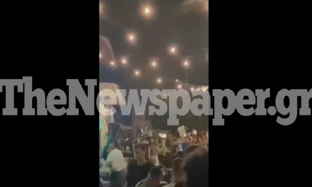 Βόλος: Απίστευτο ξύλο - Εκσφενδόνιζαν καρέκλες και τραπέζια (vid)