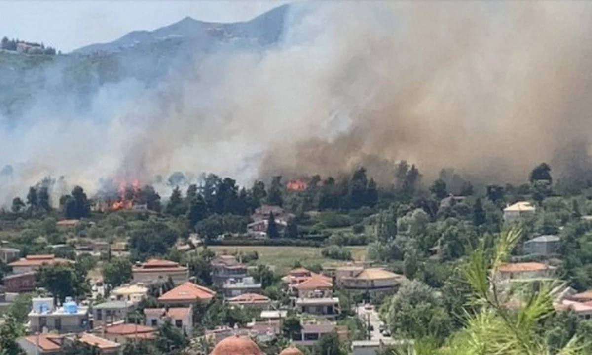 Φωτιά τώρα στη Σταμάτα Αττικής