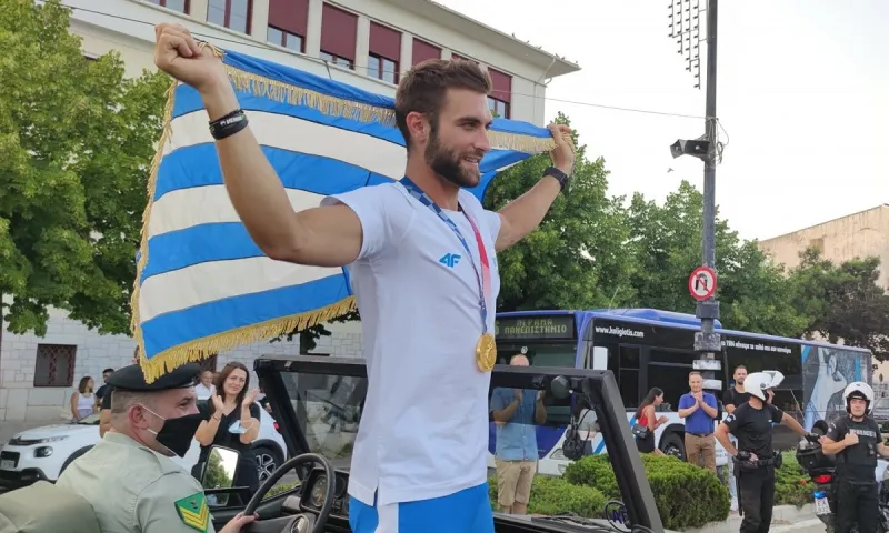 Στέφανος Ντούσκος: Τα Γιάννενα υποδέχθηκαν τον χρυσό Ολυμπιονίκη τους