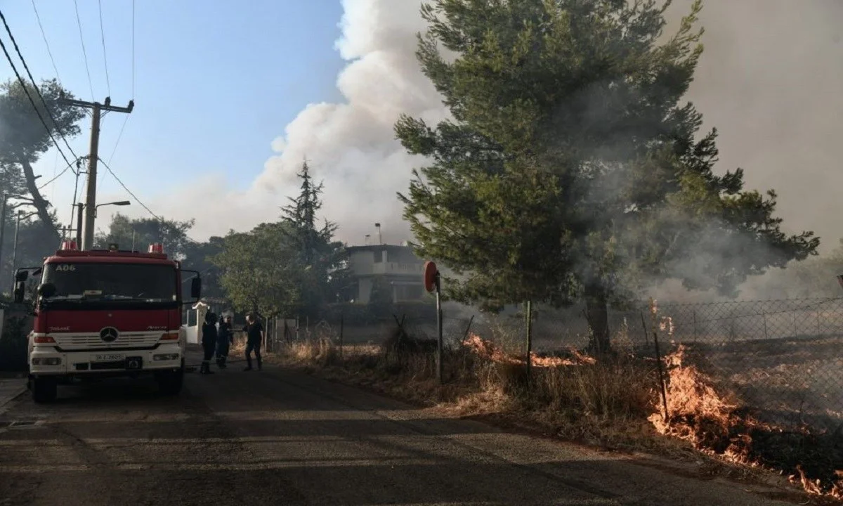 Φωτιά Κρυονέρι: Προσαγωγή υπόπτου εμπρηστή - Εντοπίστηκε από τους κατοίκους