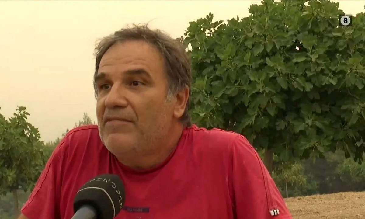 Φωτιά - Εύβοια: Κάτοικος στα όριά του - «Με τα δάκρυά μας θα σβήσουμε τη φωτιά»